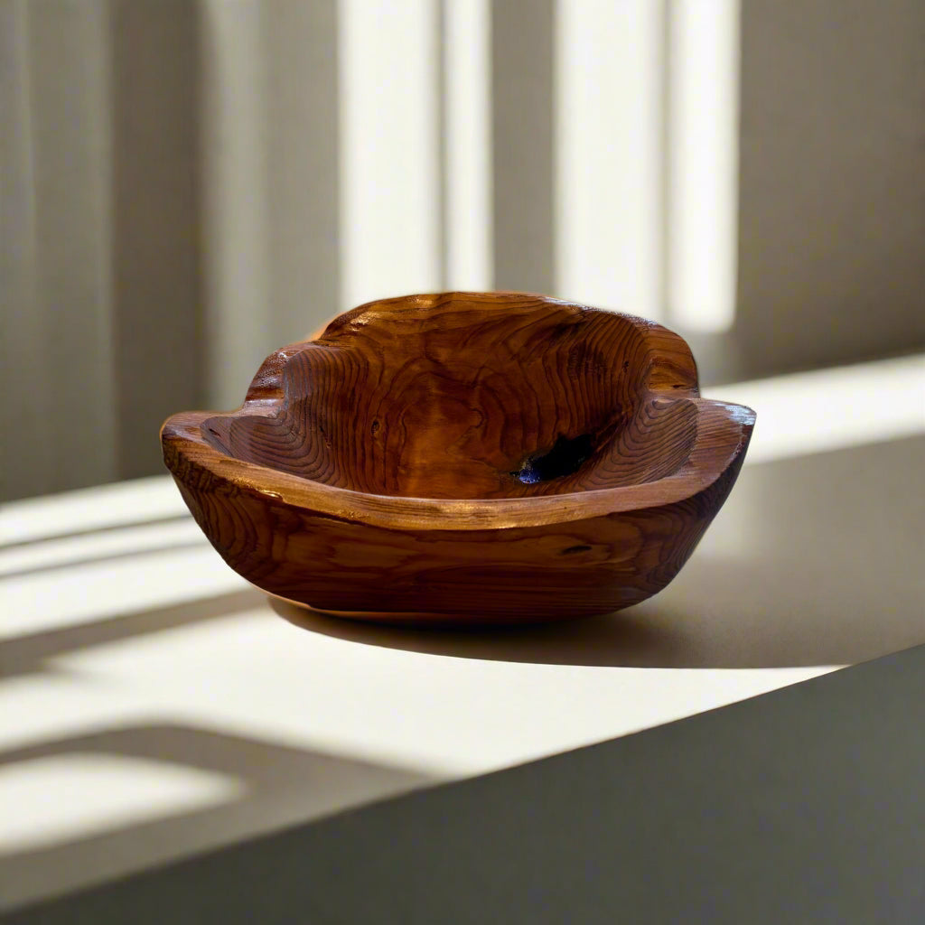 Big Cedar Bowl w/ Epoxy (Large)