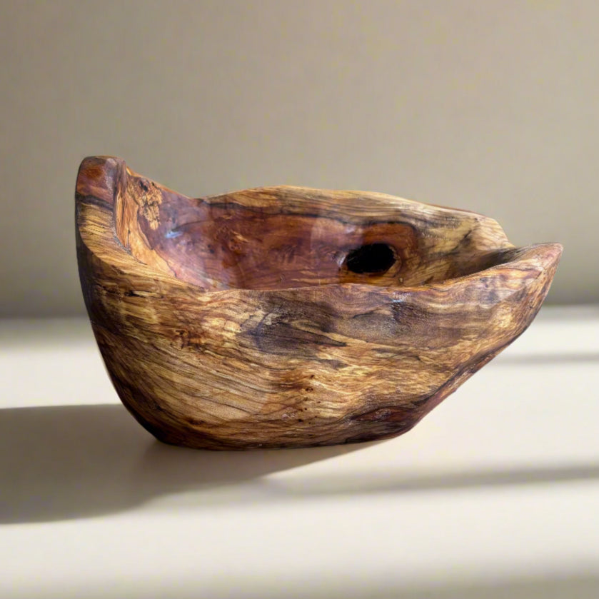 Big Leaf Maple Bowl w/ Purple Epoxy (Large)