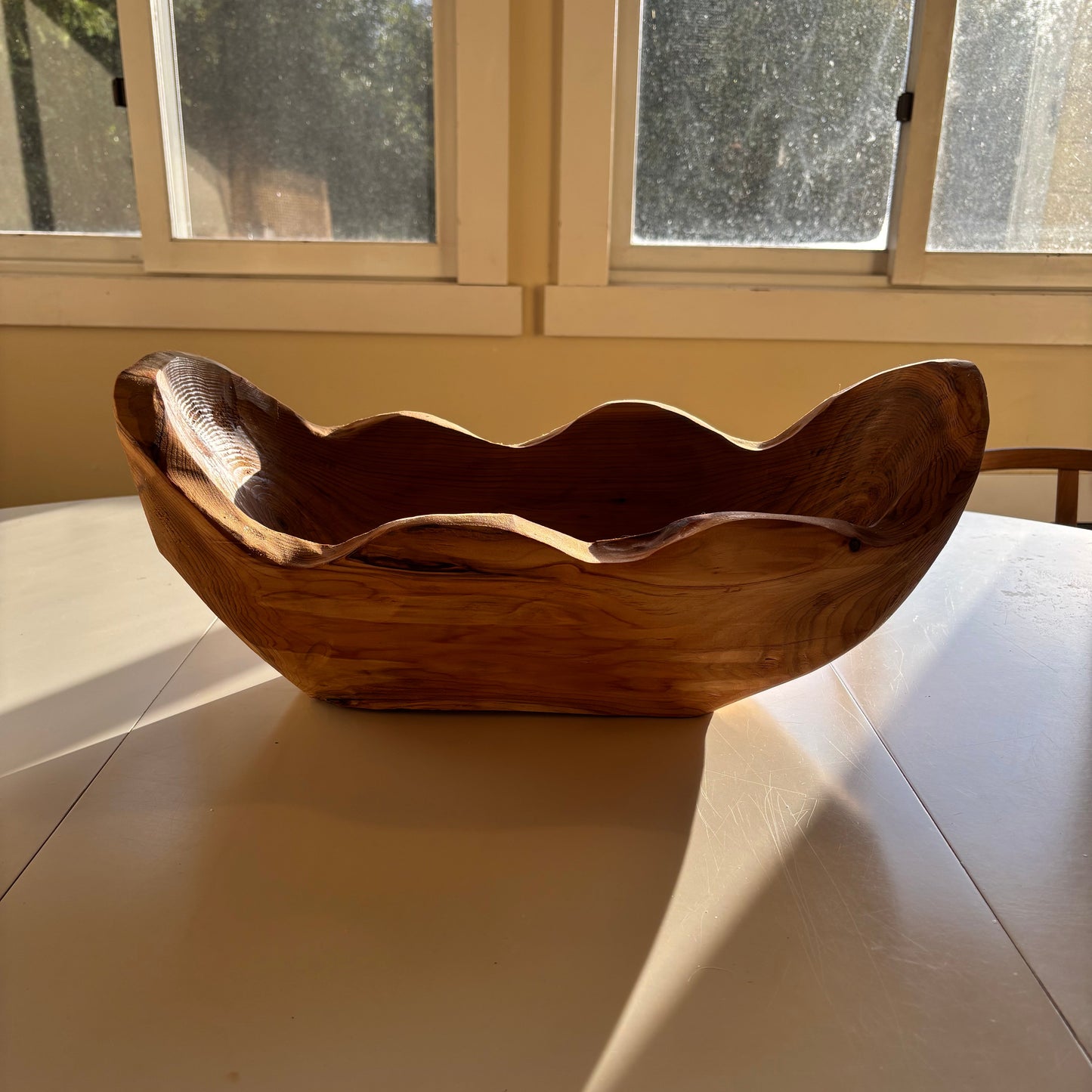 Oblong Cedar Bowl w/ Wavey Rim (XL)